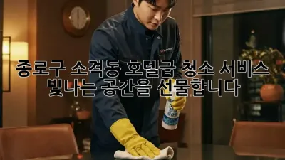 종로구 소격동 호텔급 청소 서비스: 빛나는 공간을 선물합니다